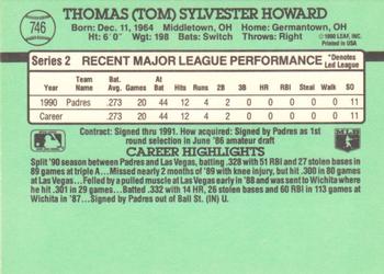 Thomas Howard  baseball card collectible - Main Image 2