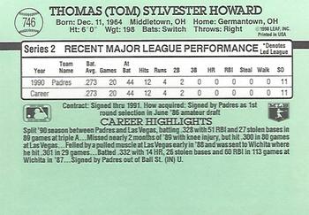 Thomas Howard  baseball card collectible - Main Image 2