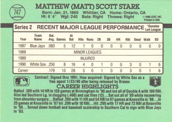 Matt Stark  baseball card collectible - Main Image 2