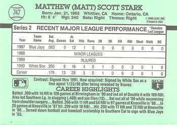 Matt Stark  baseball card collectible - Main Image 2