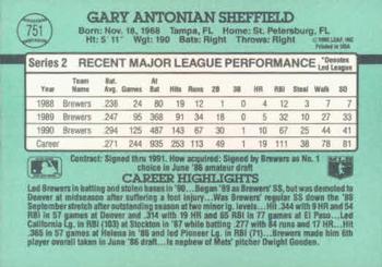 Gary Sheffield  baseball card collectible - Main Image 2