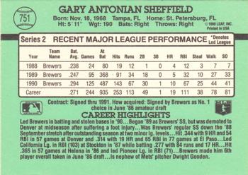 Gary Sheffield  baseball card collectible - Main Image 2