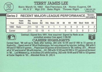 Terry Lee  baseball card collectible - Main Image 2