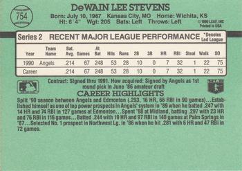 Lee Stevens  baseball card collectible - Main Image 2