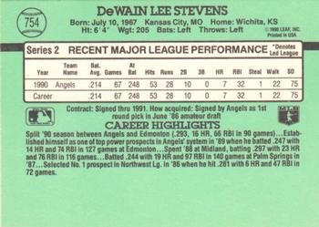 Lee Stevens  baseball card collectible - Main Image 2