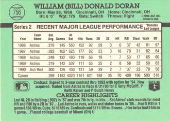 Bill Doran  baseball card collectible - Main Image 2