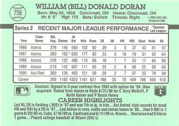 Bill Doran  baseball card collectible - Main Image 2