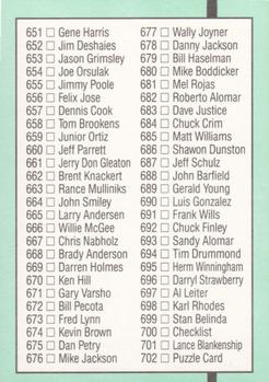 Checklist 605-702  baseball card collectible - Main Image 2
