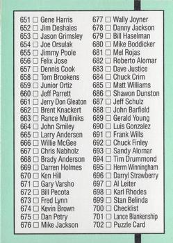 Checklist 605-702  baseball card collectible - Main Image 2