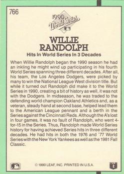 Willie Randolph  baseball card collectible - Main Image 2