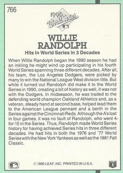 Willie Randolph  baseball card collectible - Main Image 2