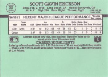 Scott Erickson  baseball card collectible - Main Image 2