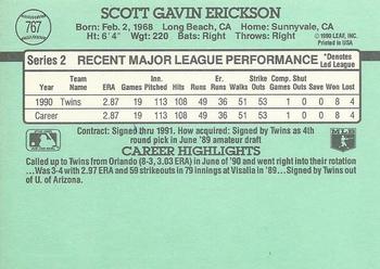 Scott Erickson  baseball card collectible - Main Image 2