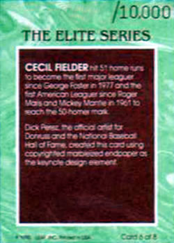Cecil Fielder  baseball card collectible - Main Image 2