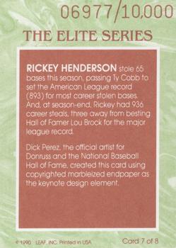 Rickey Henderson  baseball card collectible - Main Image 2