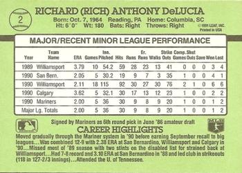 Rich DeLucia  baseball card collectible - Main Image 2