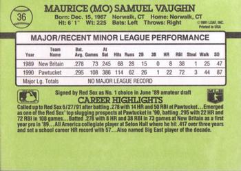 Mo Vaughn  baseball card collectible - Main Image 2
