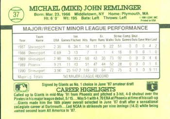 Mike Remlinger  baseball card collectible - Main Image 2
