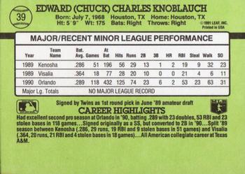 Chuck Knoblauch  baseball card collectible - Main Image 2