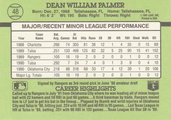 Dean Palmer  baseball card collectible - Main Image 2