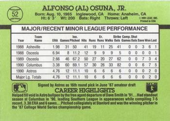 Al Osuna  baseball card collectible - Main Image 2