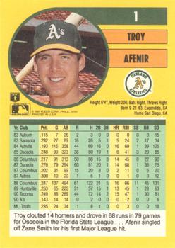 Troy Afenir  baseball card collectible - Main Image 2