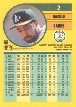 Harold Baines  baseball card collectible - Main Image 2