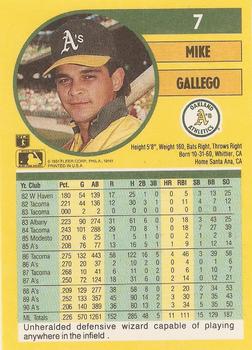 Mike Gallego  baseball card collectible - Main Image 2