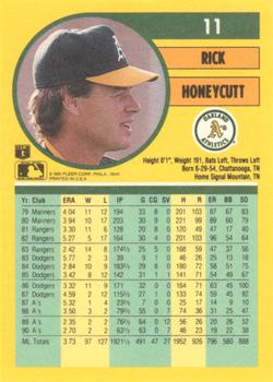 Rick Honeycutt  baseball card collectible - Main Image 2