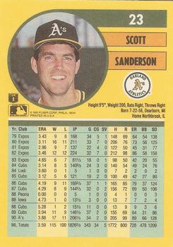 Scott Sanderson  baseball card collectible - Main Image 2