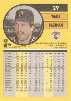 Wally Backman  baseball card collectible - Main Image 2