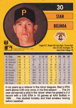 Stan Belinda  baseball card collectible - Main Image 2