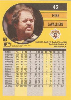 Mike LaValliere  baseball card collectible - Main Image 2