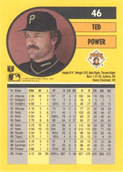 Ted Power  baseball card collectible - Main Image 2