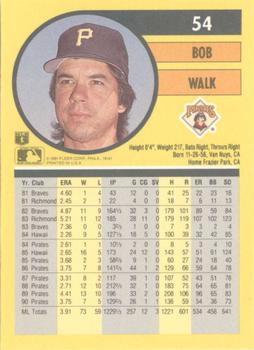 Bob Walk  baseball card collectible - Main Image 2