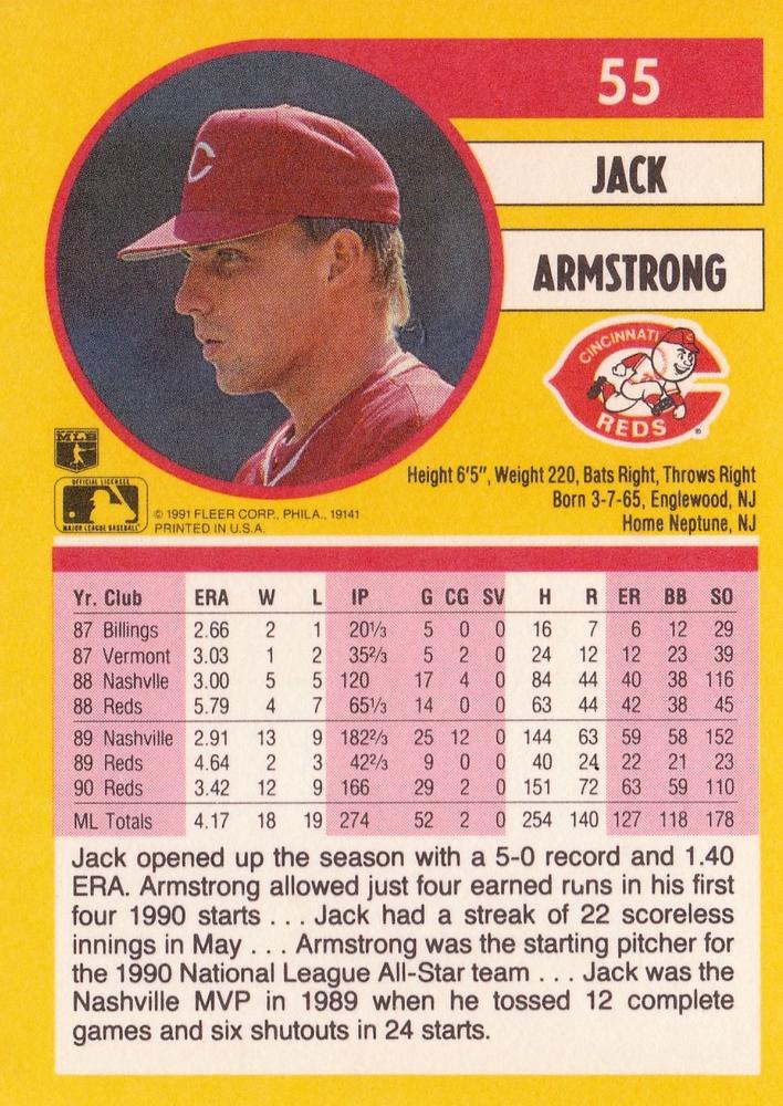 Jack Armstrong  baseball card collectible - Main Image 2