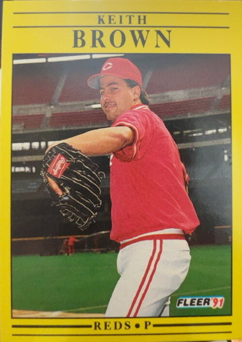 Keith Brown  baseball card collectible - Main Image 3