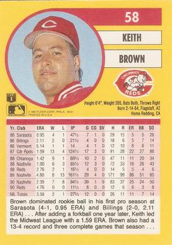 Keith Brown  baseball card collectible - Main Image 2