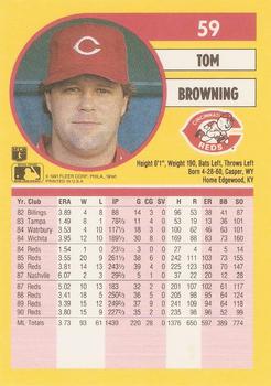 Tom Browning  baseball card collectible - Main Image 2