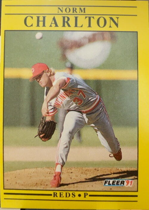 Norm Charlton  baseball card collectible - Main Image 3