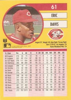 Eric Davis  baseball card collectible - Main Image 2