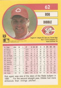 Rob Dibble  baseball card collectible - Main Image 2