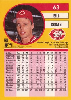 Bill Doran  baseball card collectible - Main Image 2