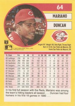 Mariano Duncan  baseball card collectible - Main Image 2