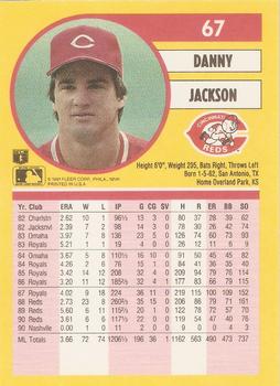 Danny Jackson  baseball card collectible - Main Image 2