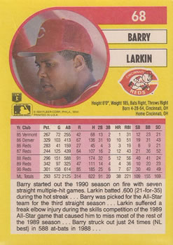 Barry Larkin  baseball card collectible - Main Image 2