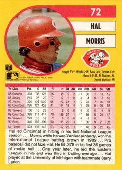 Hal Morris  baseball card collectible - Main Image 2
