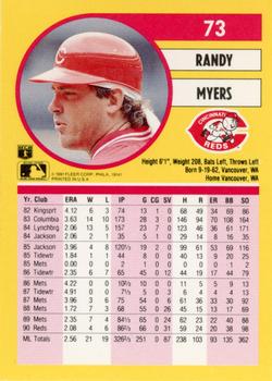 Randy Myers  baseball card collectible - Main Image 2