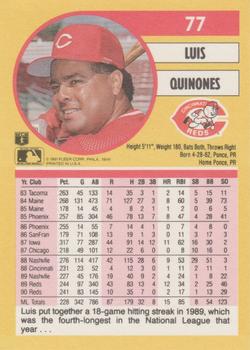 Luis Quinones  baseball card collectible - Main Image 2