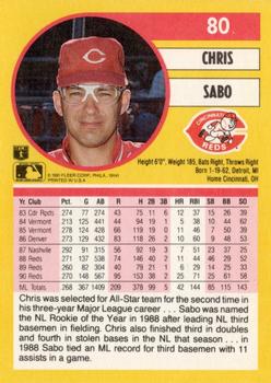Chris Sabo  baseball card collectible - Main Image 2